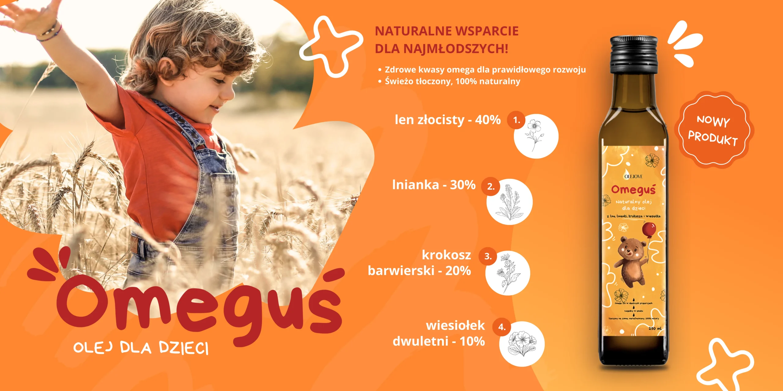 Olej dla dzieci omeguś